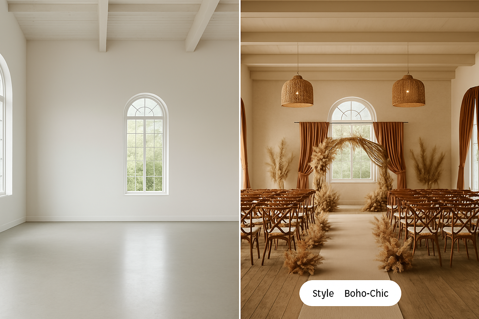 AI-powered venue transformation