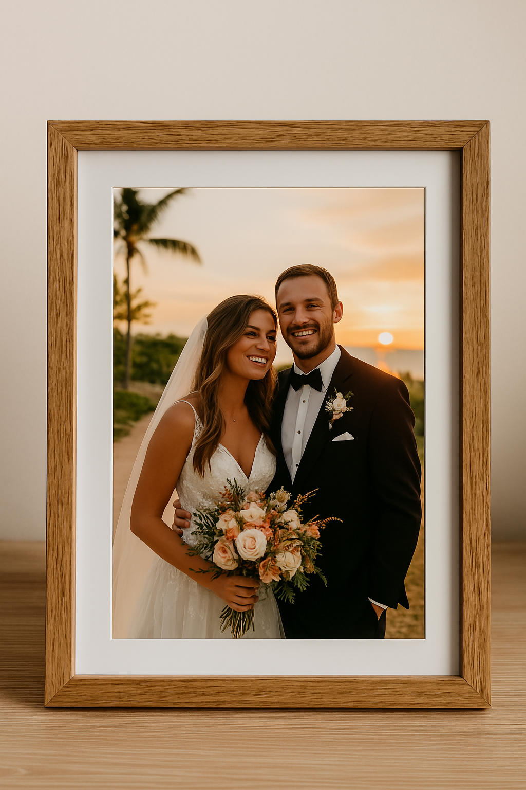 Happy couple with their venue visualization